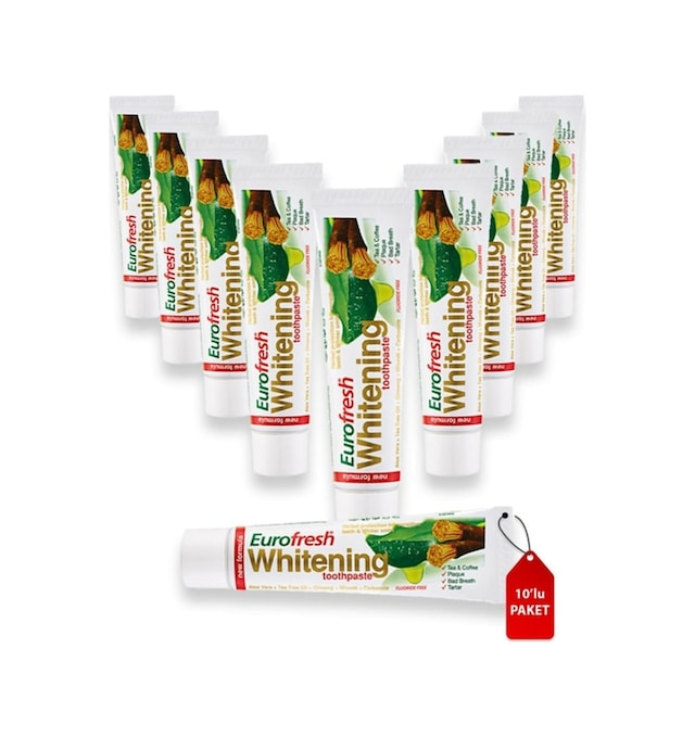 Farmasi Euro Fresh Whitening Aloe Veralı Beyazlatıcı Diş Macunu 10 x 50 G