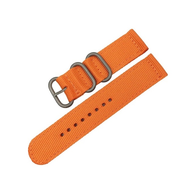 Kumaş Perlon Turuncu 20Mm Spor Saat Kordonu Kayışı Nato Askeri Ör