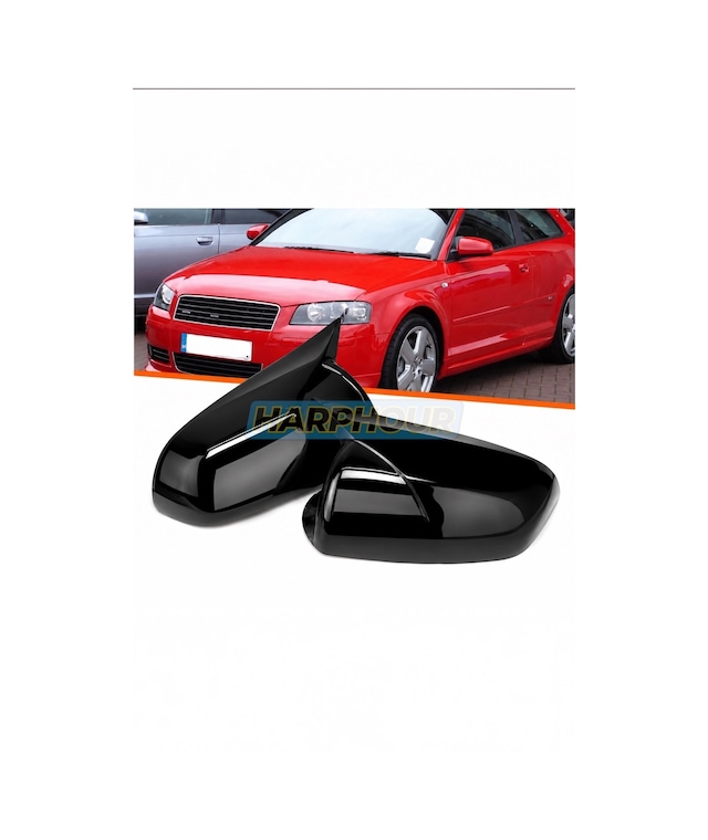 Audi A6 Yarasa Ayna Kapağı 2005-2008 C6 Uyumlu Pianoblack İthal Abs Plastik A+ Kalite