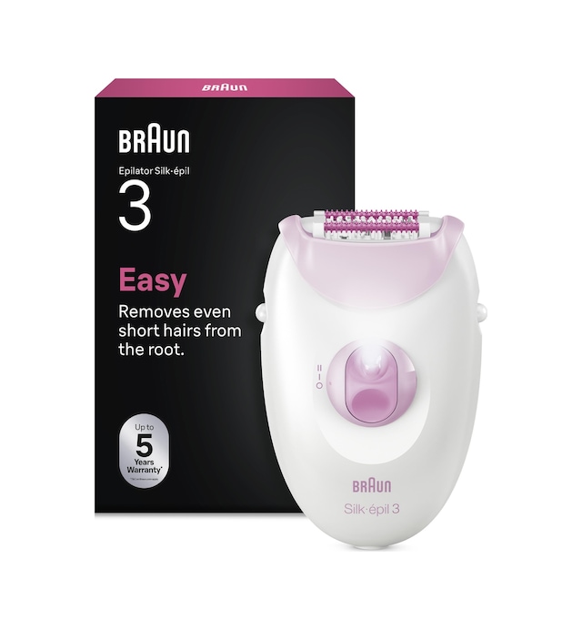 Braun Silk Épil 3 Kablolu Epilatör, Kalıcı Pürüzsüz Cilt, 3-000