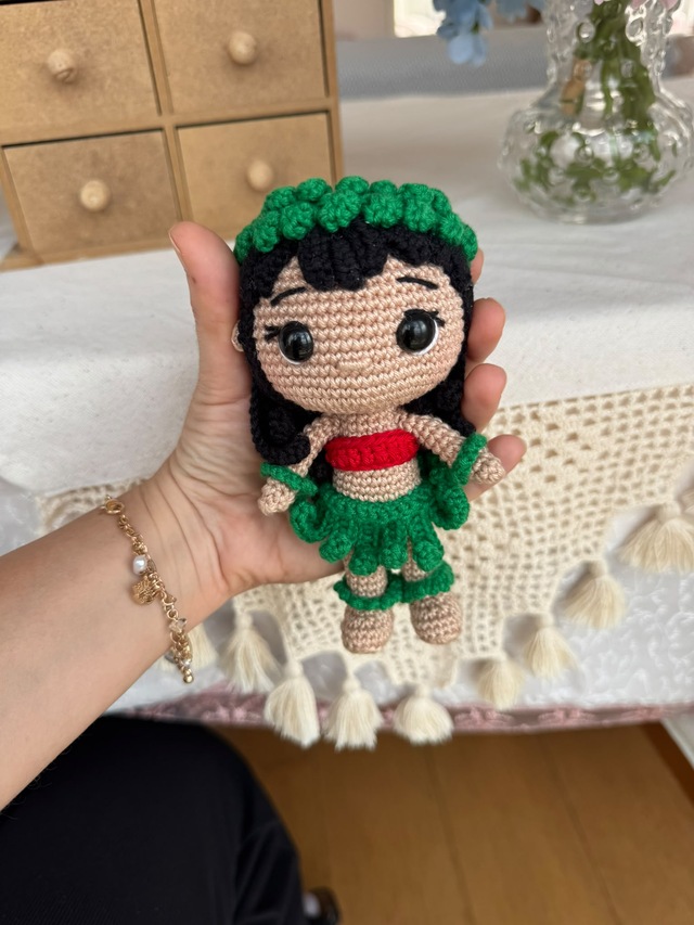 Amigurumi Lilo Bebek Oyuncak 15 Cm