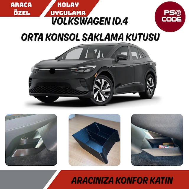 Volkswagen Id.4 2021 -2025 Arası Orta Konsol Saklama Kutusu