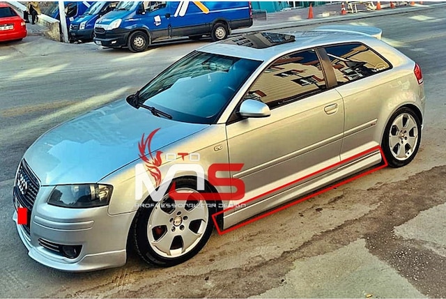 Audi A3 Gtx Marşpiyel Sağ Sol Takım Fiberglass Boyasız