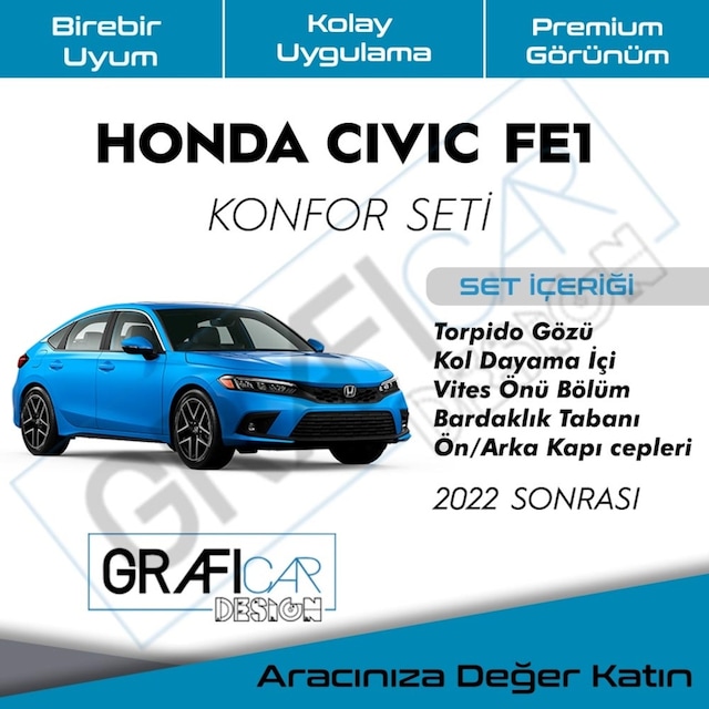 Honda Civic Fe1 - Araç Içi Ses Kumaş Kaplama-Konfor Seti
