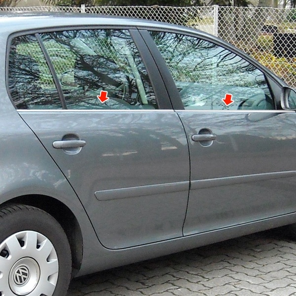 Vw Golf 5 Krom Cam Çıtası 2005-2009 4Prç
