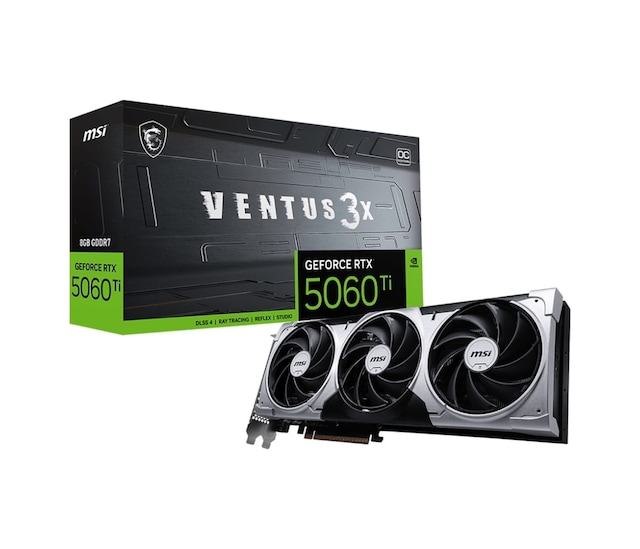 Msı Geforce Rtx 5060tı 8g Ventus 3x Oc Gddr7 128bit Dx12 Dlss 4 Aeae1msı0213