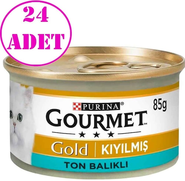 Gourmet Gold Kıyılmış Ton Balıklı Kedi Konservesi 85 Gr 24 Adet
