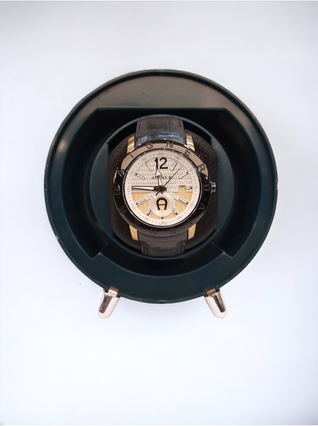 Watch Winder, Otomatik Saat Kurma Kutusu Yuvarlak Model
