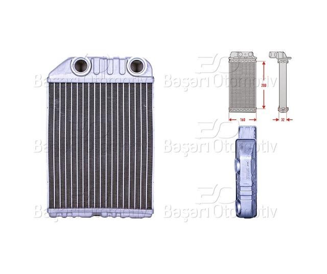 Vectra B 1.6 1.8 2.0 2.5 16v 2.6 Kalorifer Radyatörü