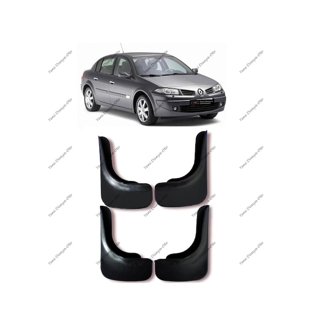 Renault Megane 2 2002-2009 4lü Paçalık, Çamurluk, Tozluk REN0UX008