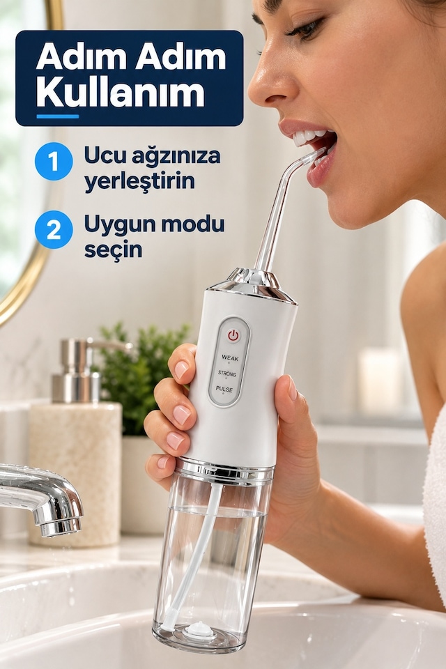 Ağız Duşu Zayıf Güçlü Ve Darbeli Mod Seçenekli Diğer