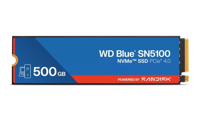 Western Digital Wd Blue Sn5100 500GB NVMe M.2 2280 Okuma 6600 MB/s Yazma 5600 MB/s