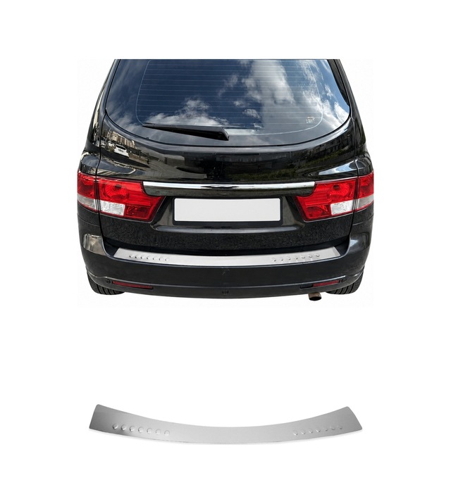 Ssangyong Kyron 2007-2015 Uyumlu Krom Arka Tampon Eşiği Paslanmaz Çelik