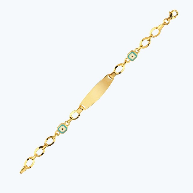 Altınbaş 22 Ayar Altın Çocuk Nazar Künye Bjrbl0024-25925 Renkli