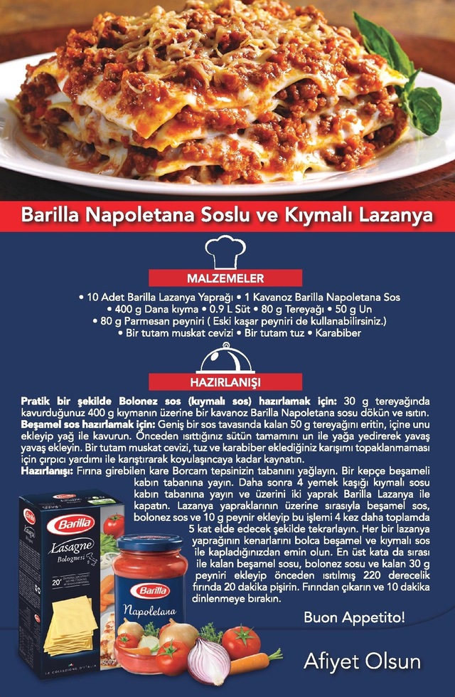 Barilla Lazanya Tarifi