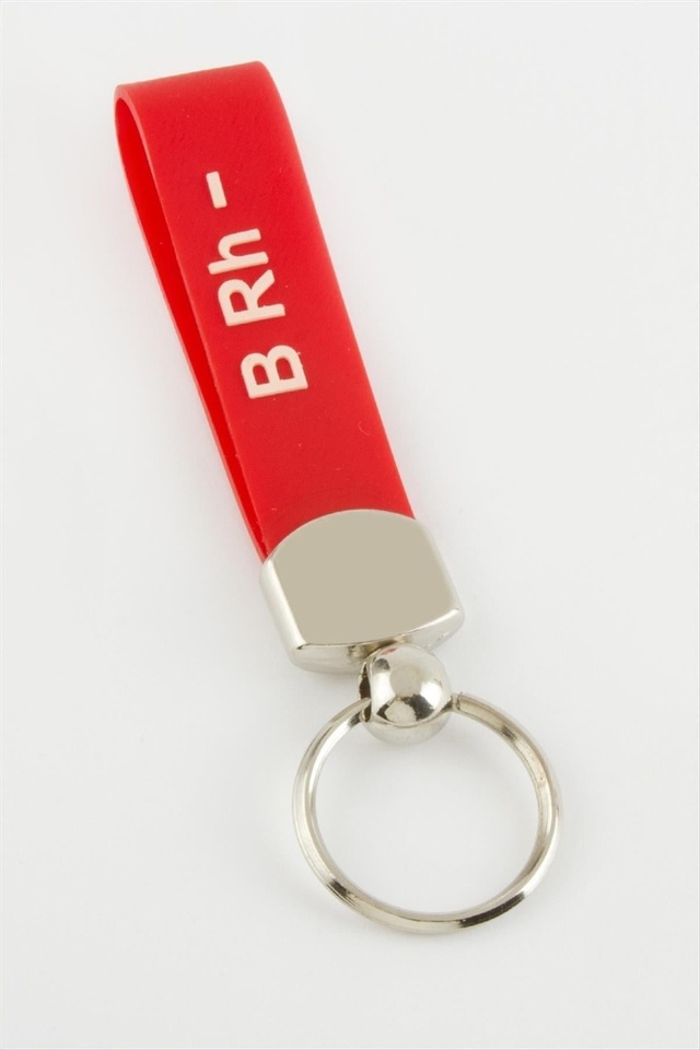 B - 923 - Rh Negatif Grubu - Spt-gld - Anahtarlık Kırmızı