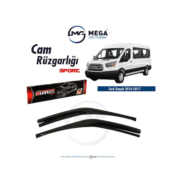 Ford Transit 2014-2018 Cam Rüzgarlık Mugen Tip Sunplex