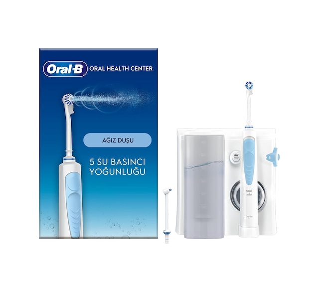 Oral-b Ağız Sağlığı Merkezi: Ağız Duşu, 1 Oxyjet Başlığı, 1 Su Jeti Başlığı Sku: Smg8690010390509