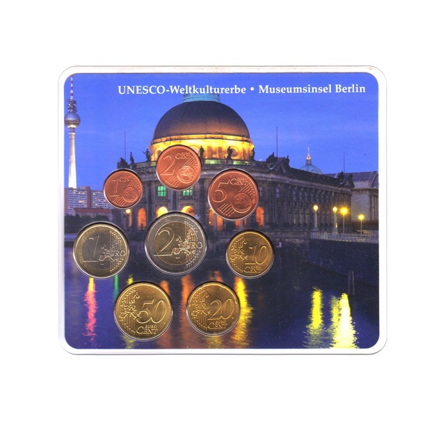 Almanya Euro Set 2003 A. Unesco-berlin Müzeler Adası. Özel Kartında Çil.