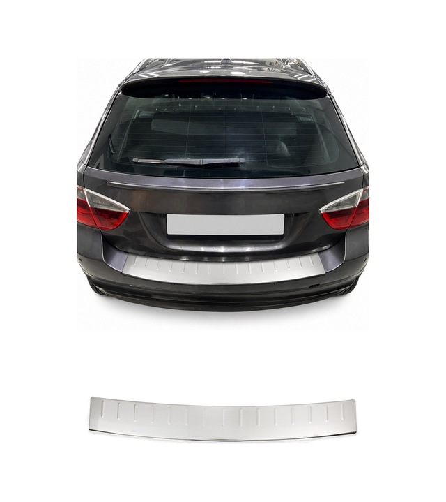 Bmw 3 Serisi E91 Touring 2008-2012 Lcı Uyumlu Krom Arka Tampon Eşiği Paslanmaz Çelik