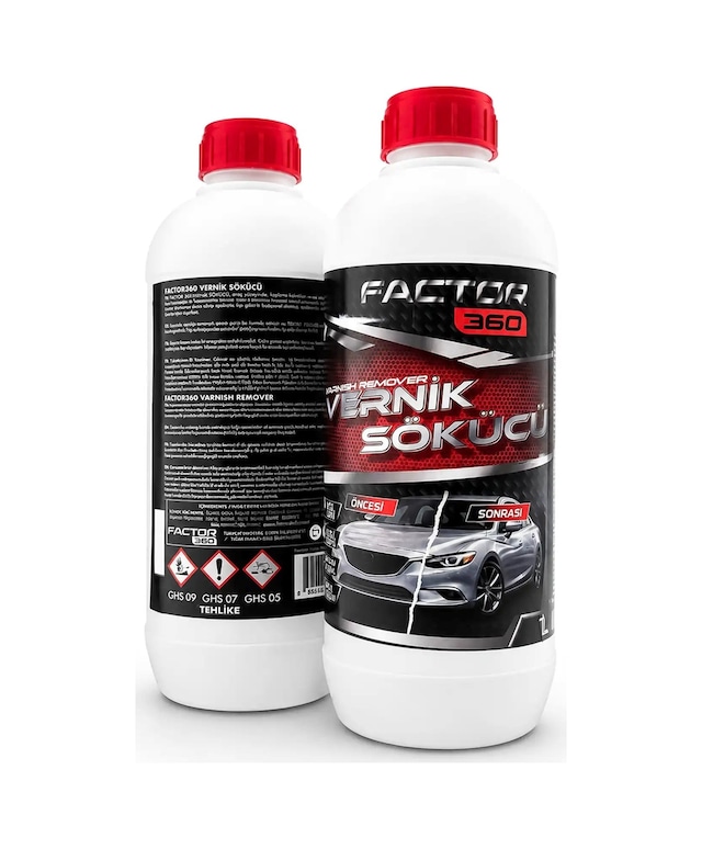 Factor360 Otomobil Vernik Sökücü Güneş Yanığı Ve Vernik Atması 5 L