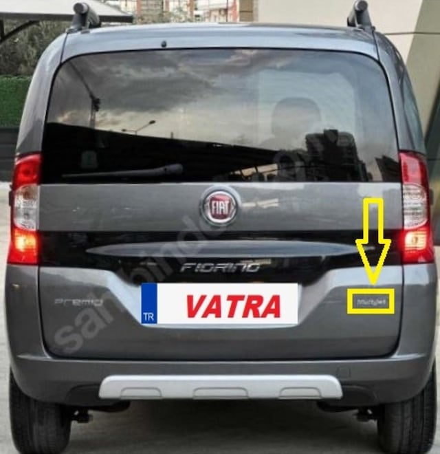 Fiorino Combi 1.3 Multijet Pop 2022-2024 Multijet Mavi "j" Krom Bagaj Yazısı