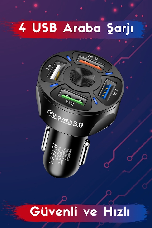 Herşey Fırsat 4Lü Usb Şarj Cihazı