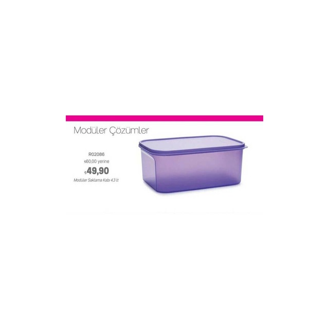 Tupperware Moduler Saklama Kabi 4 3 Lt Fiyatlari Ve Ozellikleri