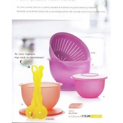 tupperware eko 5li set