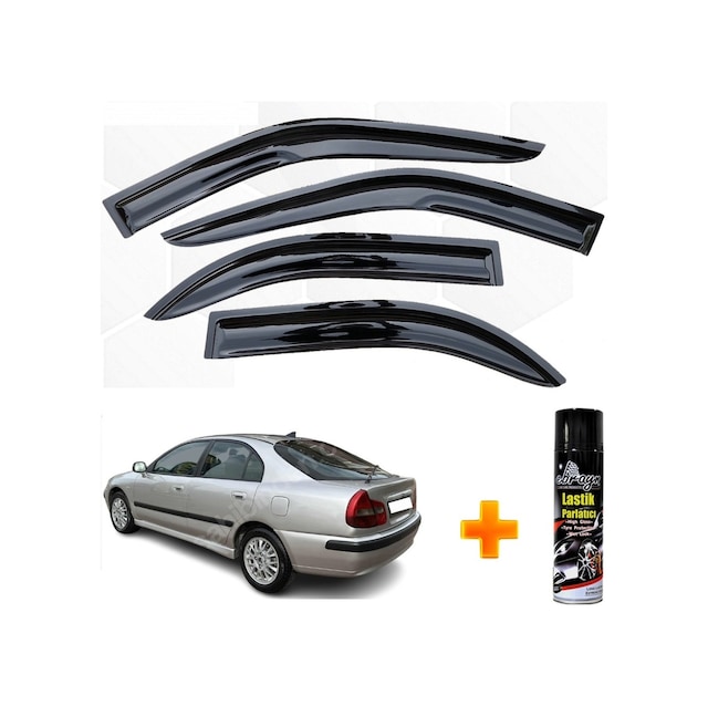 Mitsubishi Carisma Hb Mügen Cam Rüzgarlığı 1999 - 2005 Arası 4 Lü Takım +500ml Lastik Parlatıcı