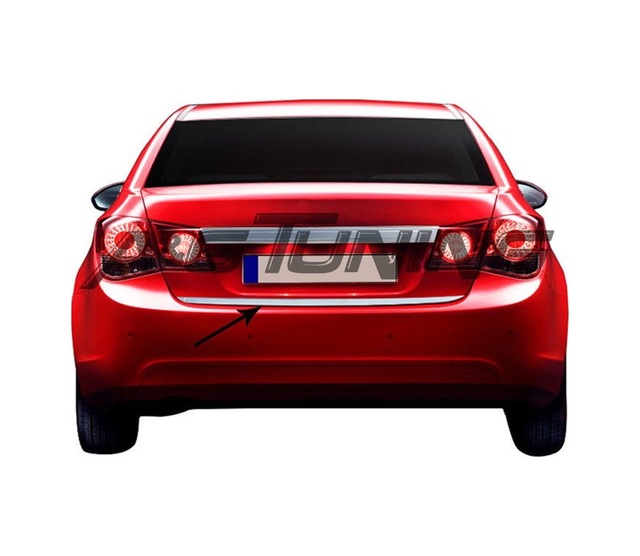 Chevrolet Cruze Sedan Krom Bagaj Alt Çıta Formlu Paslanmaz Çelik