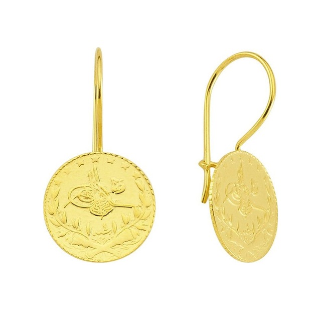 Reşat Altınlı Küpe 4.25 Gram 22 Ayar Altın