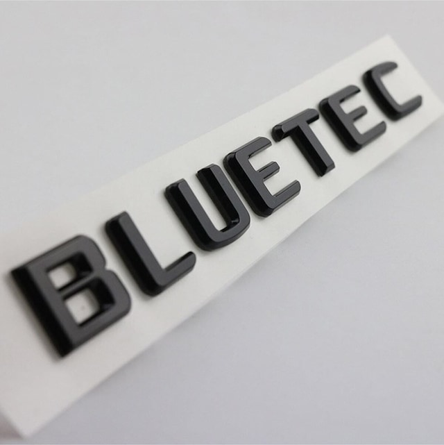 Mercedes Benz Bluetec Bagaj Yazı Abs Krom Siyah Car Logo Arma