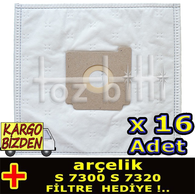 Arcelik S 7300 S 7320 Supurge Toz Torbasi 16 Adet Fiyatlari Ve Ozellikleri