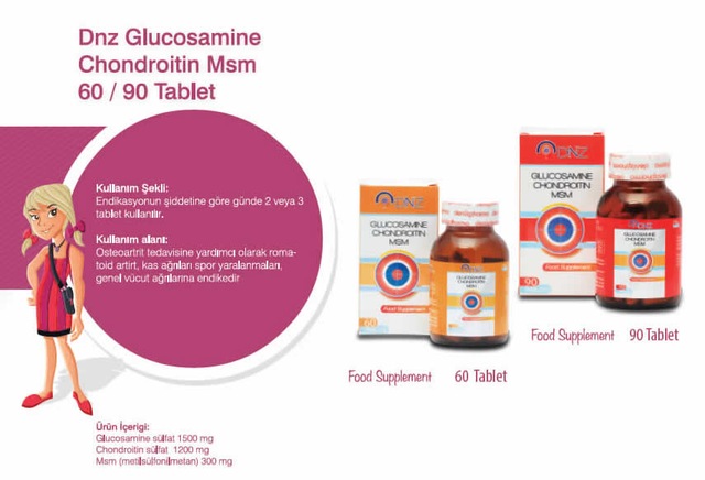 Dnz Glucosamine Chondroitin Msm 60 Tablet Fiyatlari Ve Ozellikleri