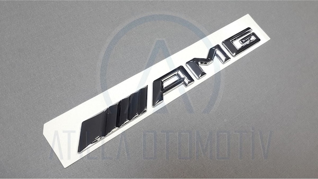 Mercedes Benz C Serisi W205 C205 A205 Uyumlu Amg Bagaj Yazısı Krom
