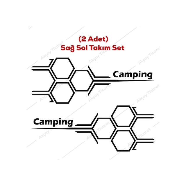 Camping Sticker Kampçılık Sticker Oto Sticker Kamp Araba Sticker