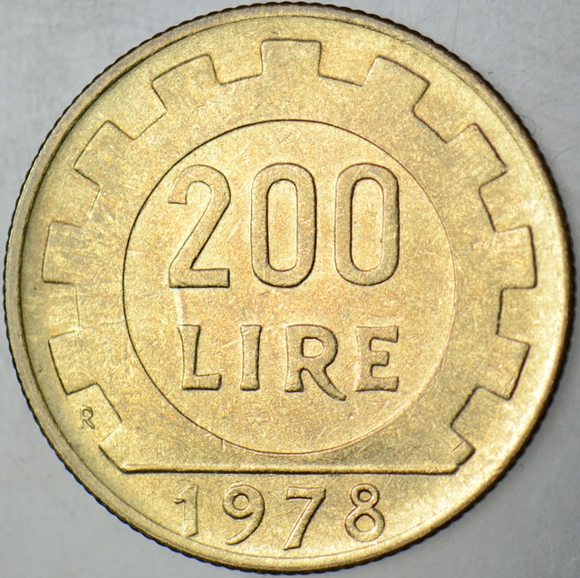 İtalya 200 Liret 1978 Çilaltı.