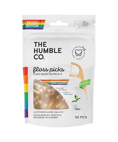 Humble Floss Picks Kürdan Diş İpi 50&apos Li
