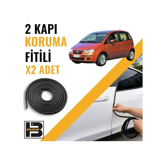 Fiat İdea Kapı Koruma Fitili-iki Kapı-siyah-bm1257