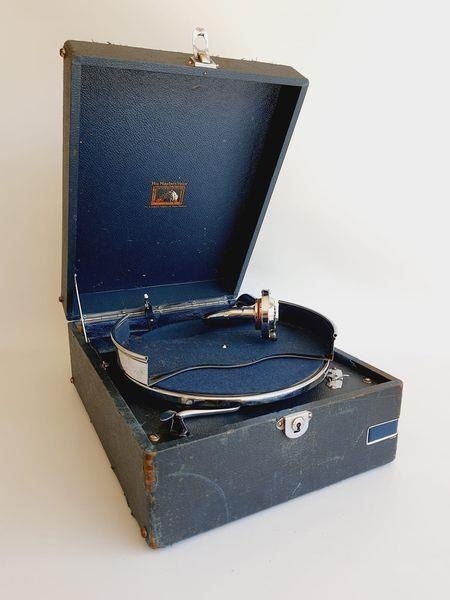 His Master's Voice Antika Çanta Gramofon 088 (ARIZALI) Teşhir Ürün