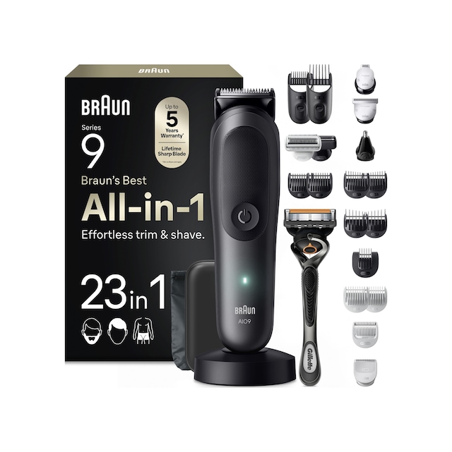 Braun Hepsi Bir Arada Series 9, 23 Ü 1 Arada Tıraş Kiti, Problade, Bodygentle Modu, Aıo9520
