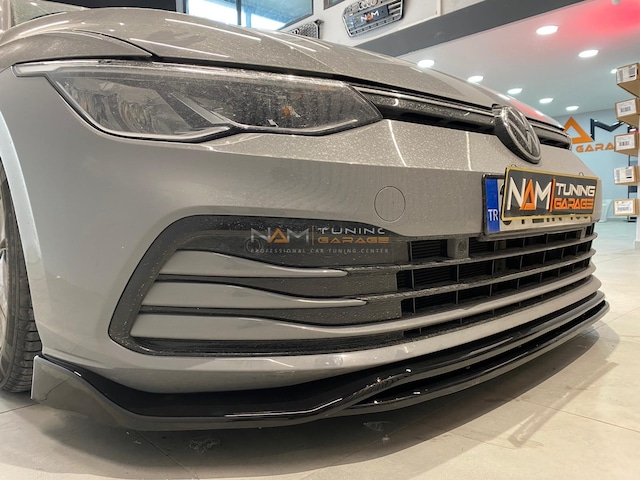 Golf 8 Ön Lip Piano Black Abs Plastik İthal