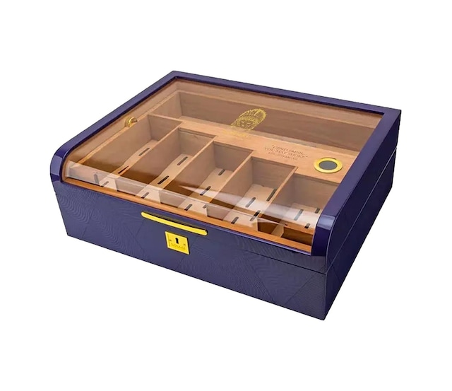 Lubinski Gastro Camlı Humidor Puro Kutusu Mor Lake 200s