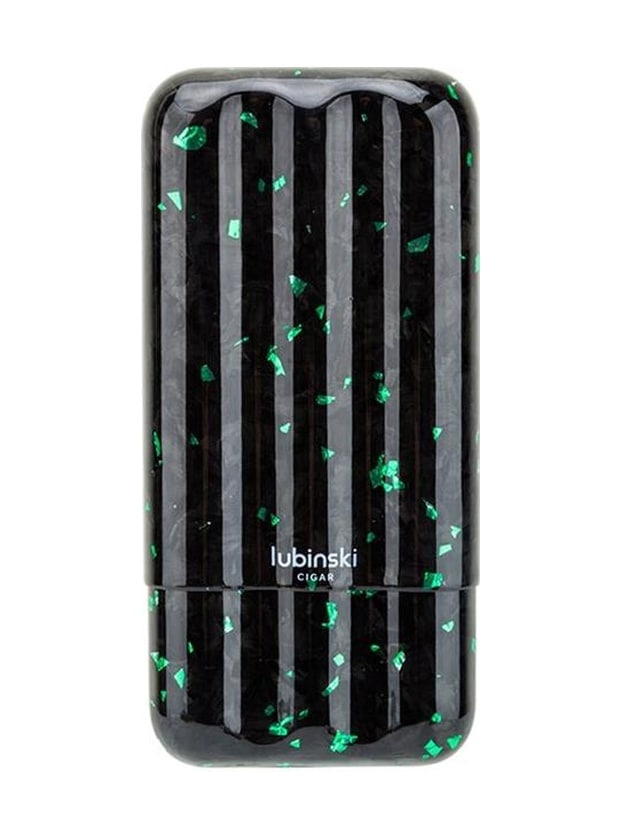 Lubinski Carbonfiber Puro Kılıfı Siyah-yeşil 3lü 60ring Lb-522