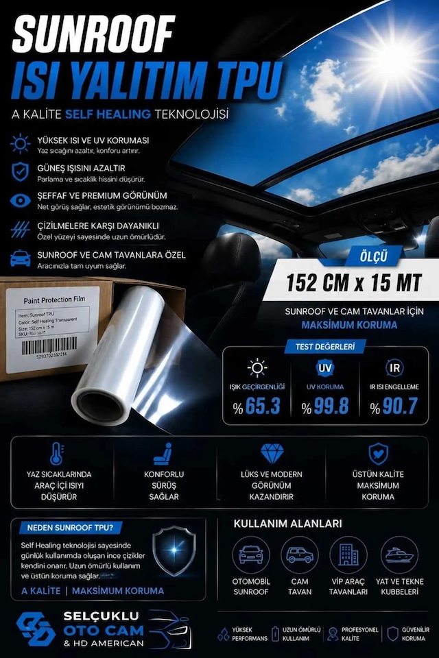 Sunroof Isı Yalıtım Tpu 152x2m