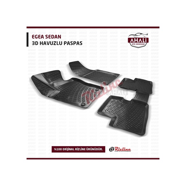 Fiat Egea Sedan Rizline 3D Havuzlu Paspas N11.5359