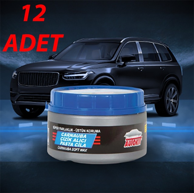 Autokit Carnauba Çizik Alıcı Pasta Cila Ekonomik 300 G 12 Adet