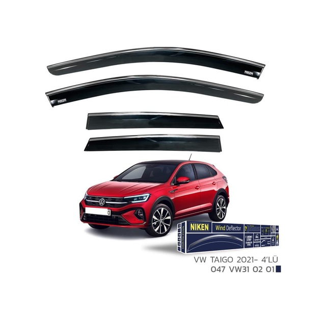 Volkswagen Taigo Niken Kromlu Cam Rüzgarlığı 4lü Set 2021 ve Üstü