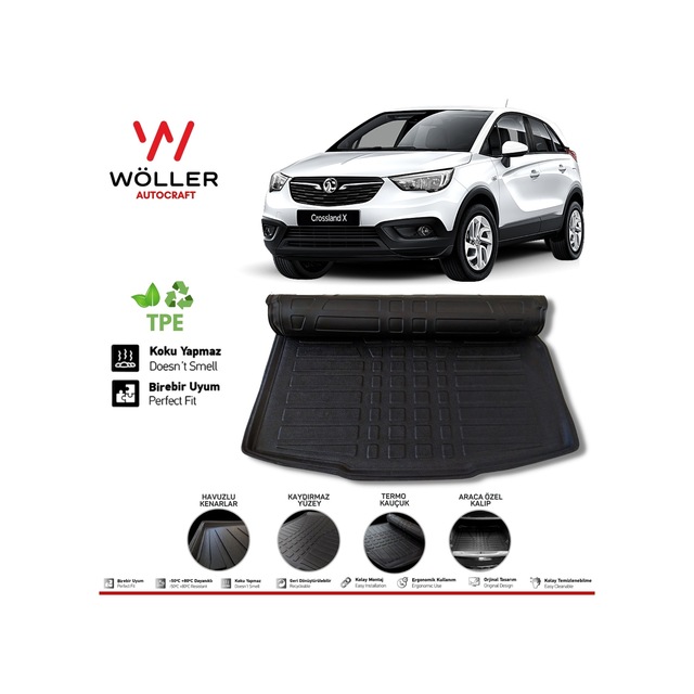 Opel Crossland X Bagaj Havuzu 2017 2022 Arası 3D Wöller Ultraf